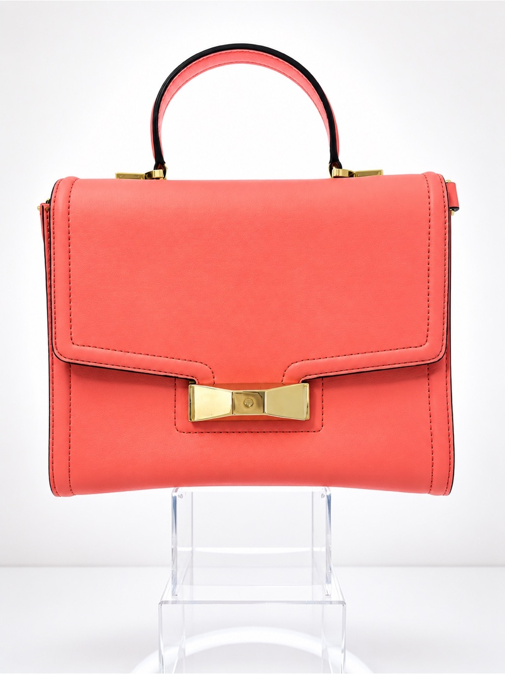 Kate Spade CARROLL PARK PENELOPE Leather satchel Handbag Surprise Coral NWT